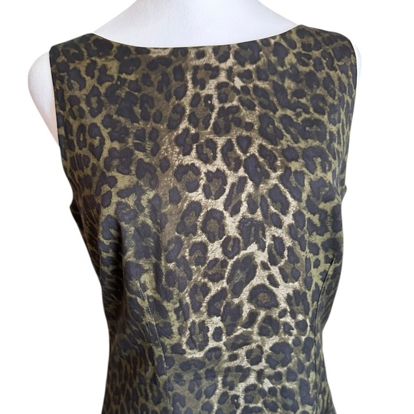 Ann Taylor Cheetah Print Sheath Dress Size 6 - Picture 5 of 17